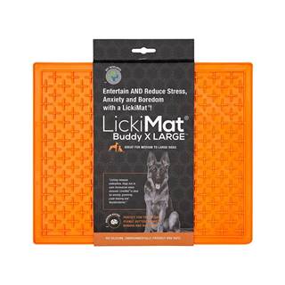 LickiMat  Lízacia podložka Buddy XLarge 30, 5x25, 5 cm oranžová značky LickiMat