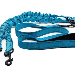 limaya  vodítko bungee modré pre dvoch psov 155 cm - 195 cm modré značky limaya
