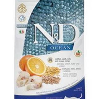 N&D  N & D OCEAN CAT LG Adult Codfish & Orange 1, 5kg značky N&D