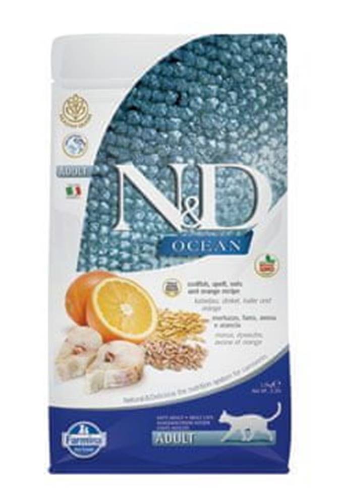 N&D  N & D OCEAN CAT LG Adult Codfish & Orange 1, 5kg značky N&D