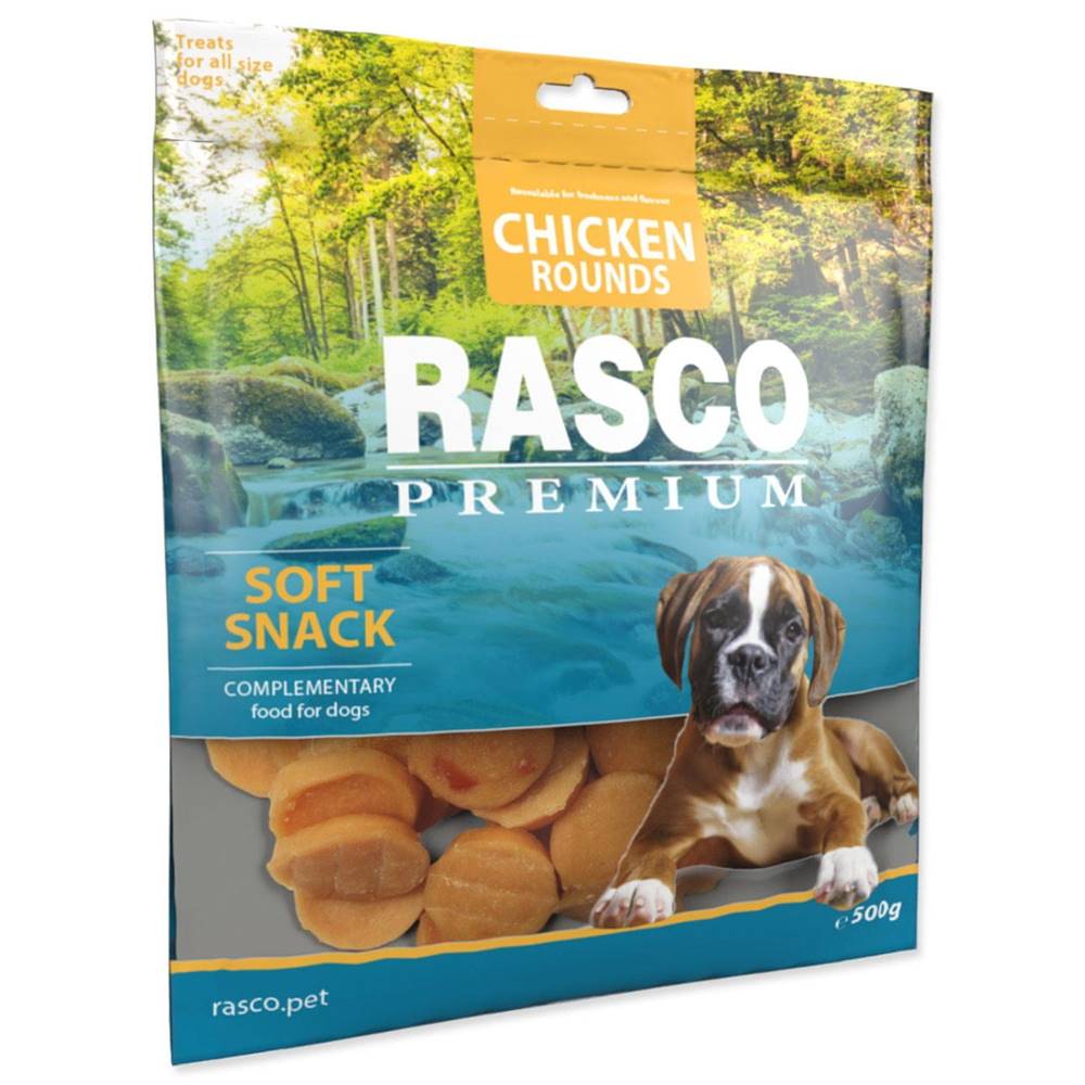 RASCO  Pochúťka Premium kolieska z kuracieho mäsa - 500 g značky RASCO