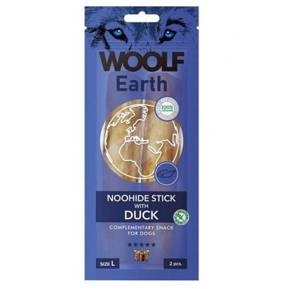 WOOLF snack  Pamlsok pre psa Earth NOOHIDE L Sticks with Duck 85 g značky WOOLF snack