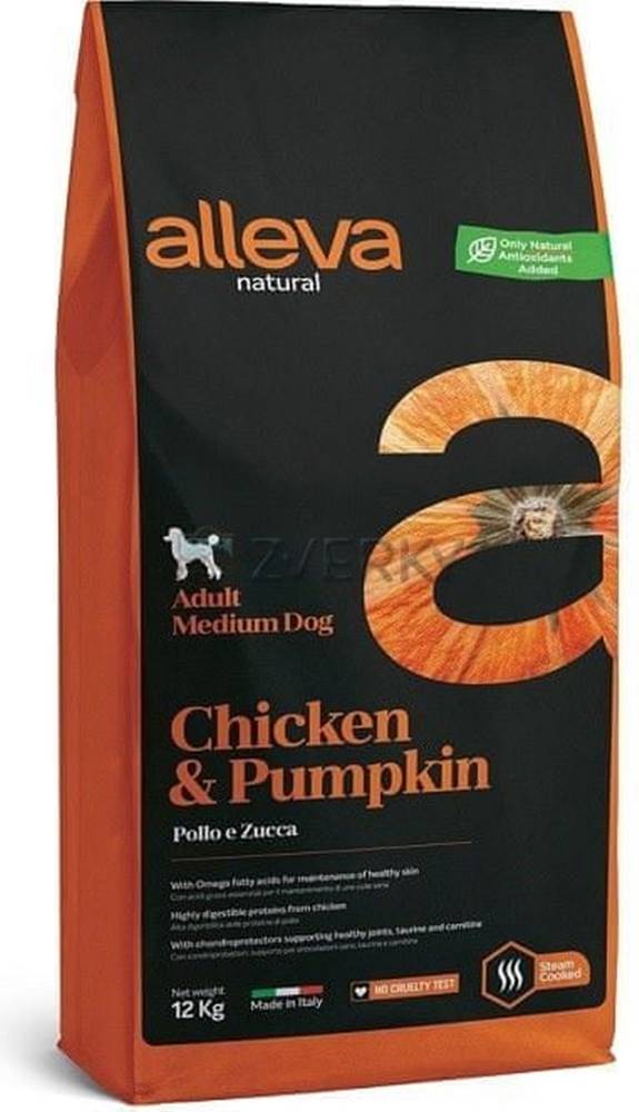 Alleva  Granule pre psa NATURAL dog chicken & pumpkin adult medium 2kg značky Alleva