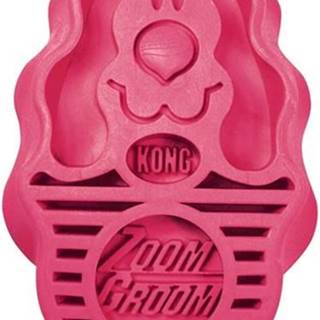 KONG  Kefa gumový ZoomGroom ružový L značky KONG