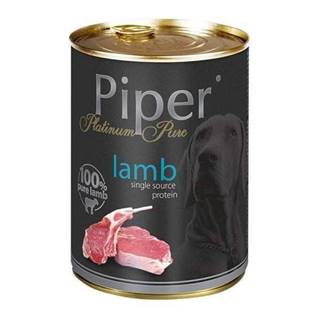 PIPER PLATINUM  Konzerva s čistým jahňacím mäsom 400g značky PIPER PLATINUM