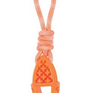 Zolux  Hračka pes TPR SAMBA ovál s lanom oranžová značky Zolux