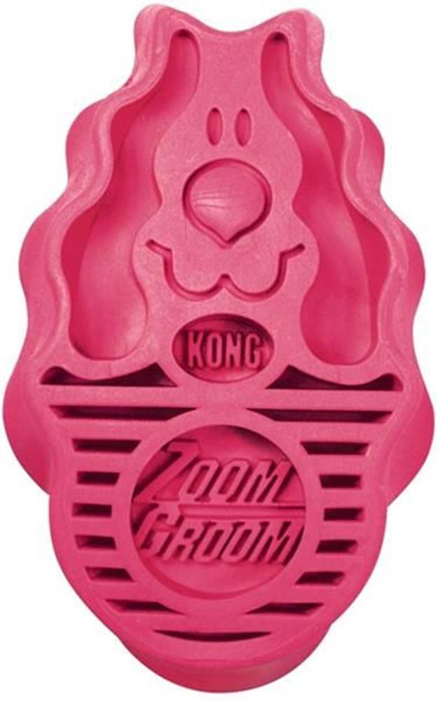 KONG  Kefa gumový ZoomGroom ružový L značky KONG