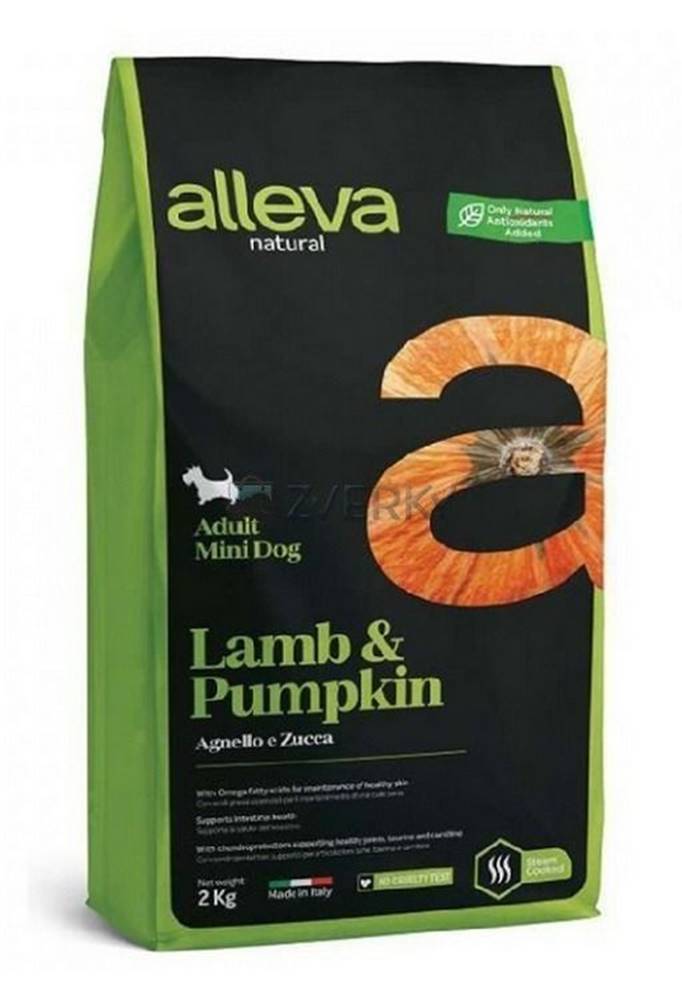 Alleva  Granule pre psa NATURAL dog lamb & pumpkin adult mini 2kg značky Alleva