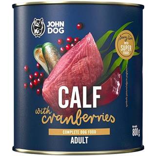 John Dog Konzerva Berry Adult Calf with Cranberries 800 g