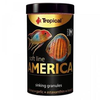TROPICAL  America M 250ml/150g krmivo pre mäsožravé ryby zo severnej a južnej Ameriky značky TROPICAL