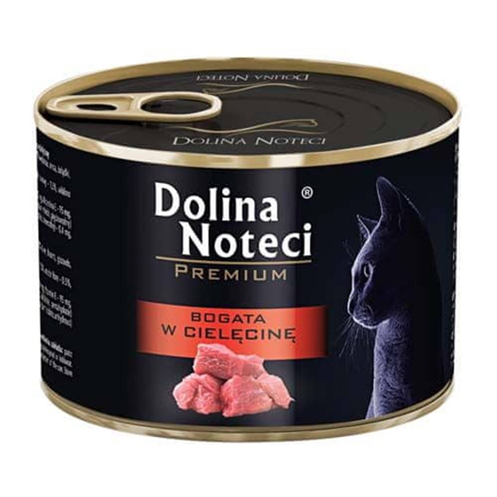 DOLINA NOTECI  PREMIUM 185g bohaté na teľacie mäso pre mačky značky DOLINA NOTECI