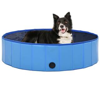 Vidaxl  Skladací bazén pre psov modrý 120x30 cm PVC značky Vidaxl
