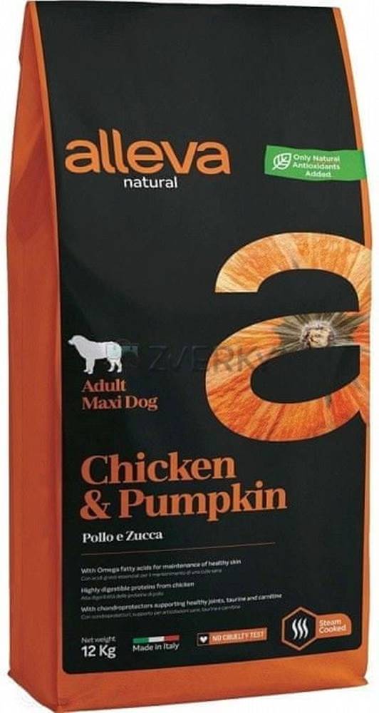 Alleva  Granule pre psa NATURAL dog chicken & pumpkin adult maxi 2kg značky Alleva