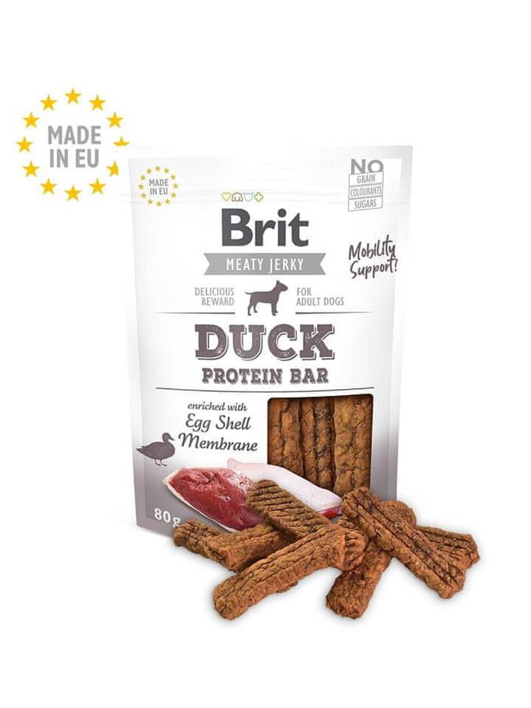 Brit  Jerky Pamlsok pre psa Duck Protein Bar 80 g značky Brit