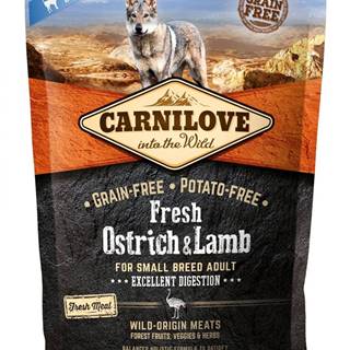 Carnilove Dog Fresh Ostrich & Lamb for small breed 1, 5kg
