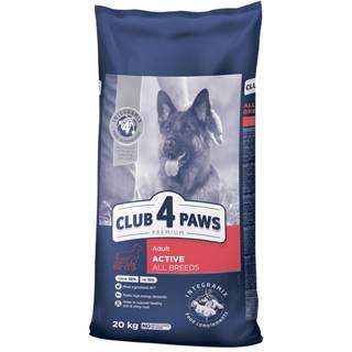 Club4Paws Premium Active pre psov s vysokou aktivitou 20 kg