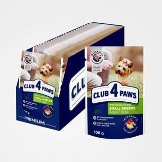 Club4Paws Premium  Kapsička pre psov pre malé plemená s kuracím mäsom v želé 24x100g (2.4kg) značky Club4Paws Premium