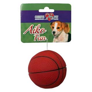 COBBYS PET AIKO FUN Basketbalová lopta 7, 3cm gumená hračka pre psov