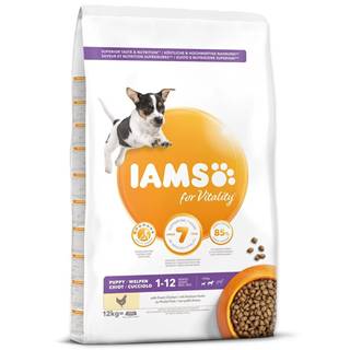 IAMS  Dog Puppy Small & Medium Chicken - 12 kg značky IAMS