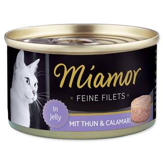 Miamor  Konzerva Feine Filets tuniak + kalamáre v želé - 100 g značky Miamor