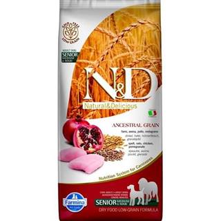 N&D N & D Low Grain Dog Senior M / L Chicken & Pom. 12 kg
