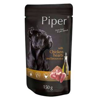 Piper  ADULT 150g kapsička pre dospelých psov kuracie srdce a hnedá ryža značky Piper