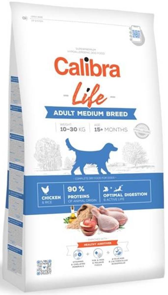 Calibra  Dog Life Adult Medium Breed Chicken 2, 5 kg značky Calibra
