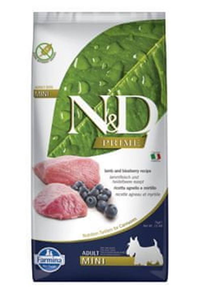N&D  N & D PRIME DOG Adult Mini Lamb & Blueberry 7kg značky N&D
