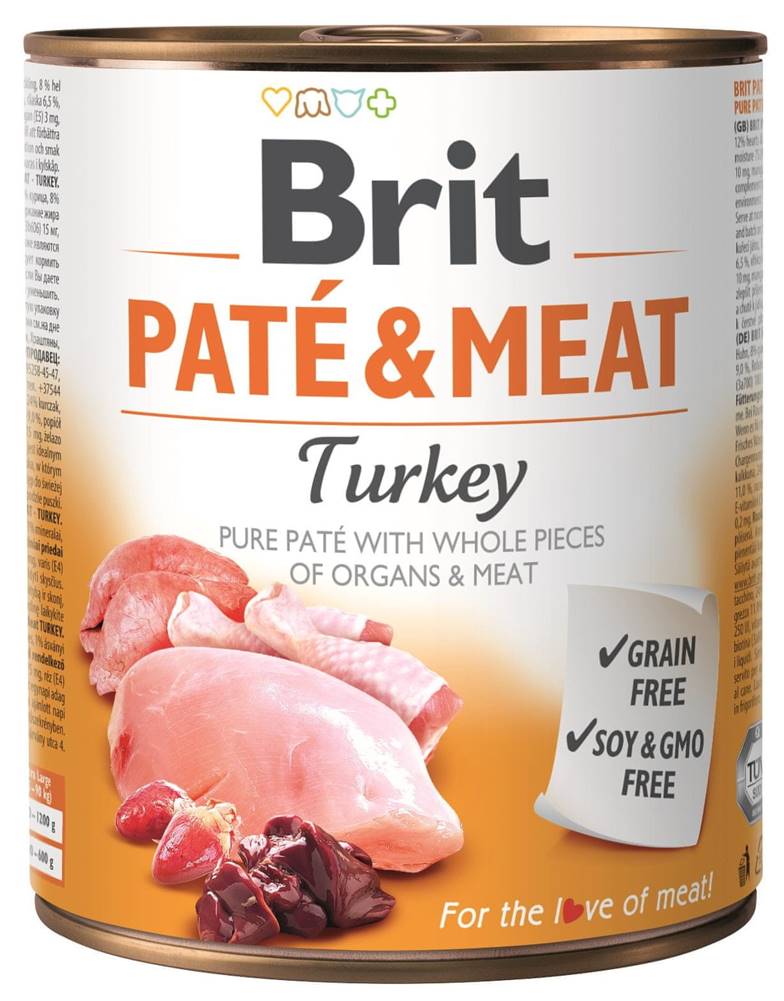 Brit  Paté & Meat Turkey 6x800g značky Brit