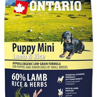 Ontario Puppy Mini Lamb & Rice 6, 5kg