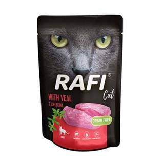 RAFI Cat Grain Free - Bezlepková kapsička s teľacím mäsom pre mačky 100g