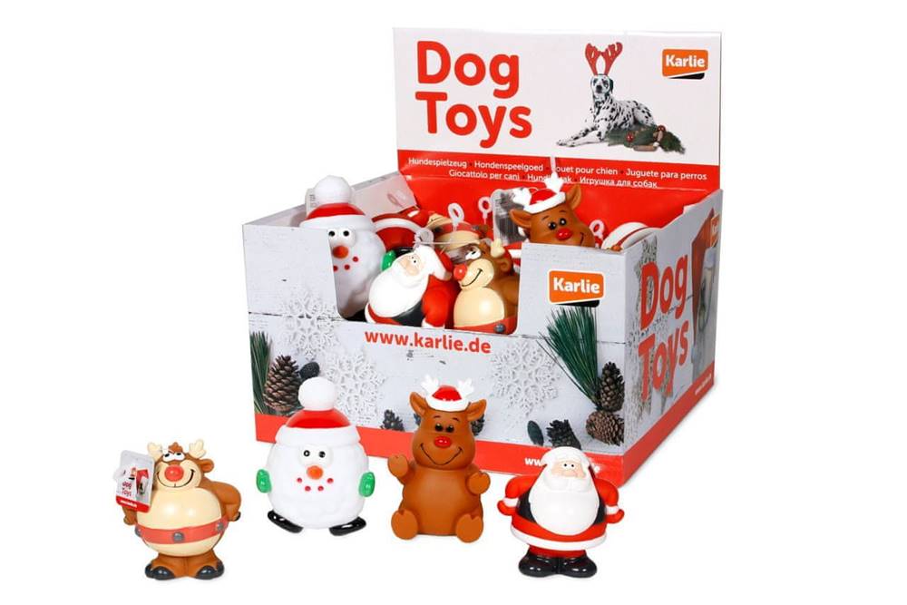 Karlie  Vianočné hračky vinylové pre psov 12cm značky Karlie