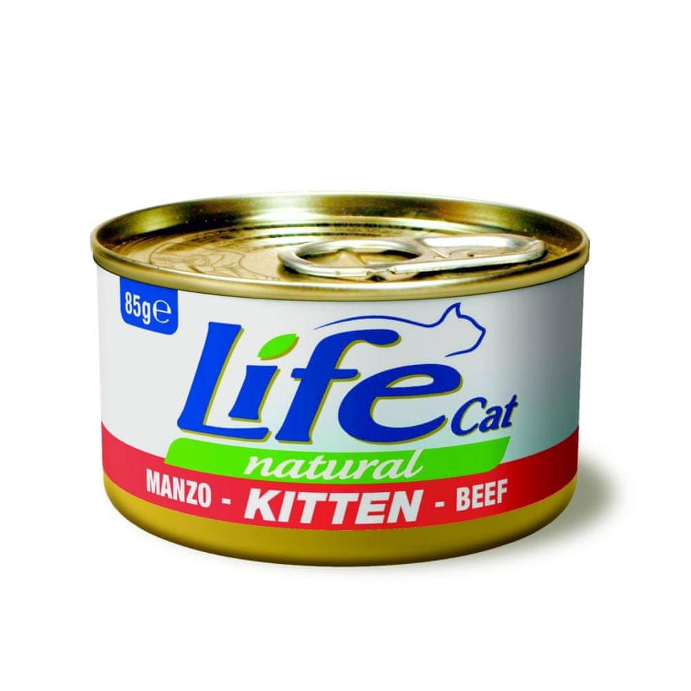  LifeCat Kitten Beef,  konzerva 85 g