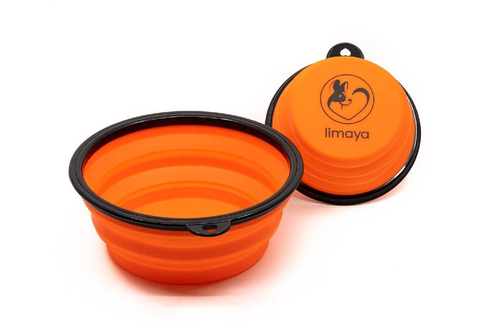 limaya  cestovná miska pre psy a mačky oranžová 350 ml značky limaya