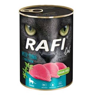 RAFI  Cat Sterilized Grain Free - Bezlepková konzerva s tuniakom pre sterilizované mačky 400g - konzerva značky RAFI