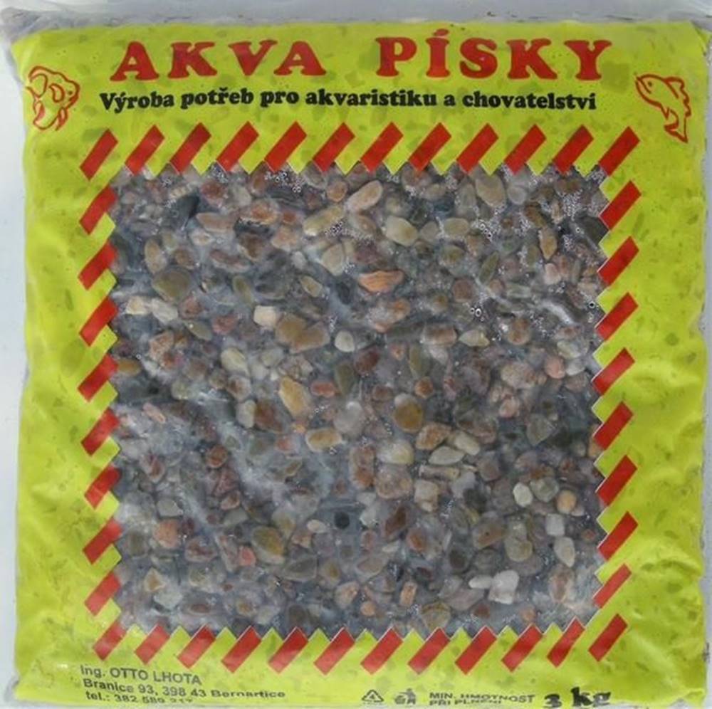  Piesok akvarijné Akva č.10 - prírodná 3 kg 4 - 6 mm