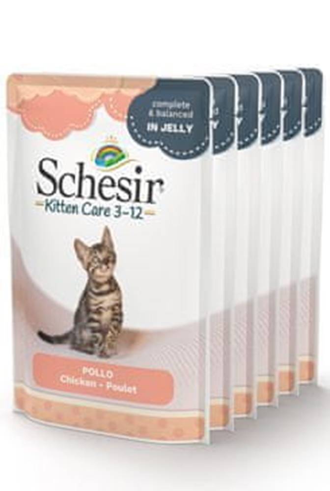 Schesir  Cat vrecko Kitten kura 6X85g značky Schesir