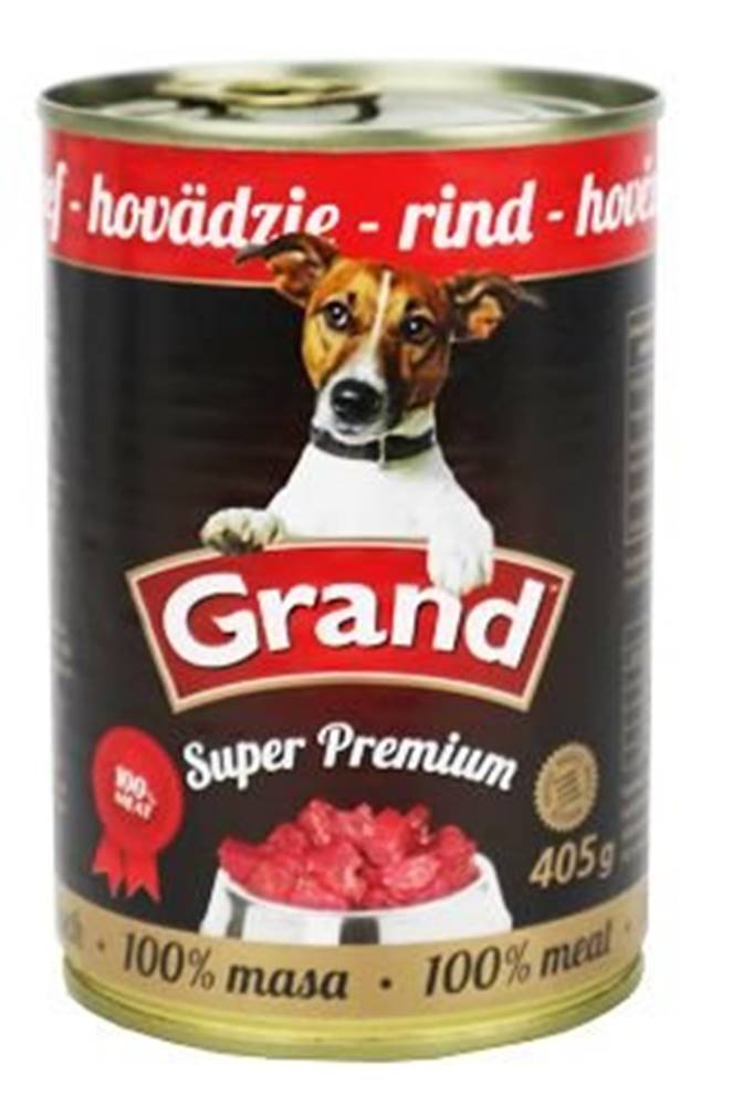 GRAND  konz. Superpremium pes hovädzie 405g značky GRAND