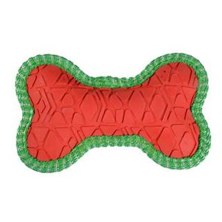 Duvo+ Vianočná hračka z gumy - kosť 15x9, 5x3cm