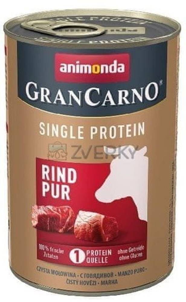 Animonda  GranCarno Dog konzerva Single Protein hovädzie 400 g značky Animonda