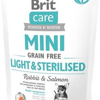 Brit  Care Mini Dog Light & Sterilised Rabbit&Salmon 0, 4 kg značky Brit