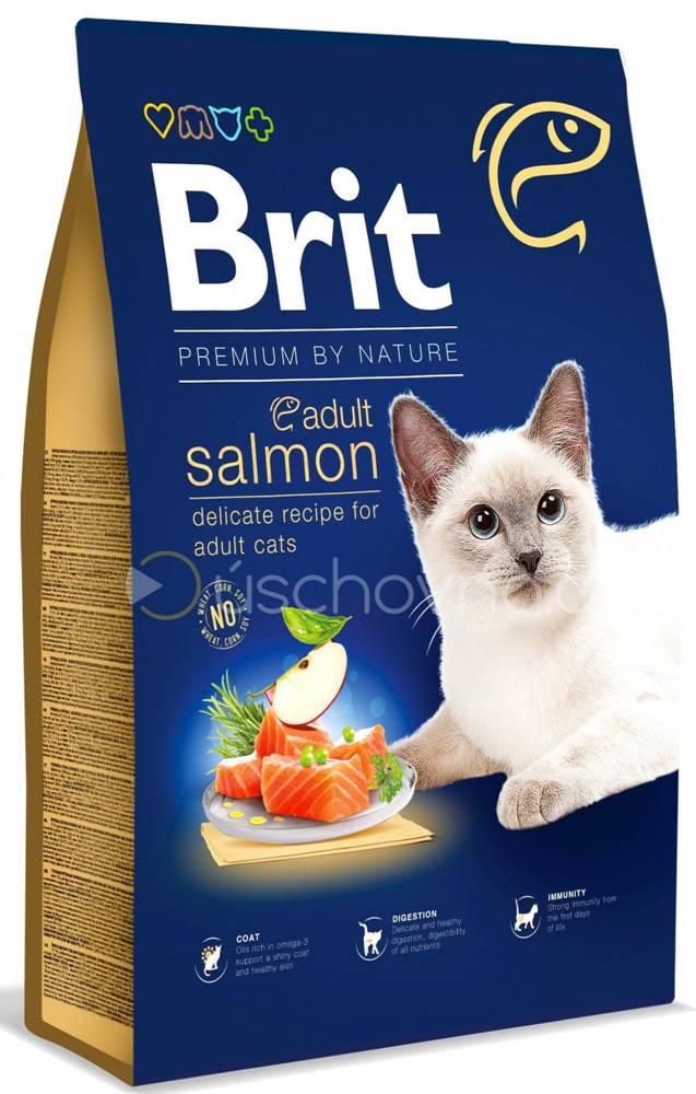 Brit  by Nature Cat. Adult Salmon 8 kg značky Brit