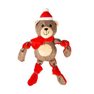 Duvo+  Vianočná textilná hračka medveď 31x14x8cm značky Duvo+