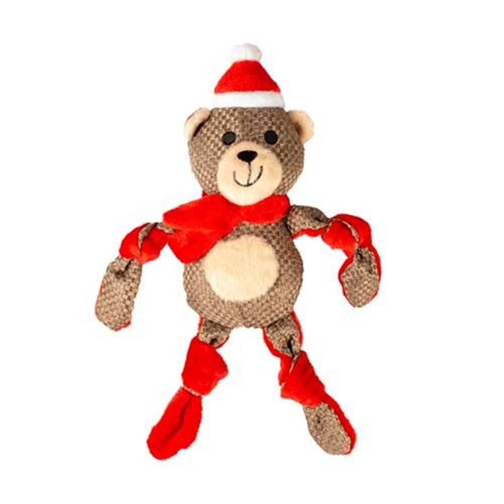 Duvo+  Vianočná textilná hračka medveď 31x14x8cm značky Duvo+