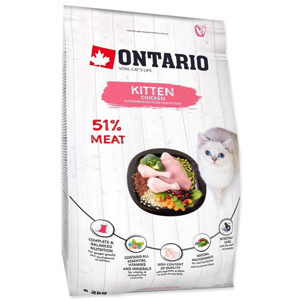 Ontario  Kitten Chicken - 2 kg značky Ontario