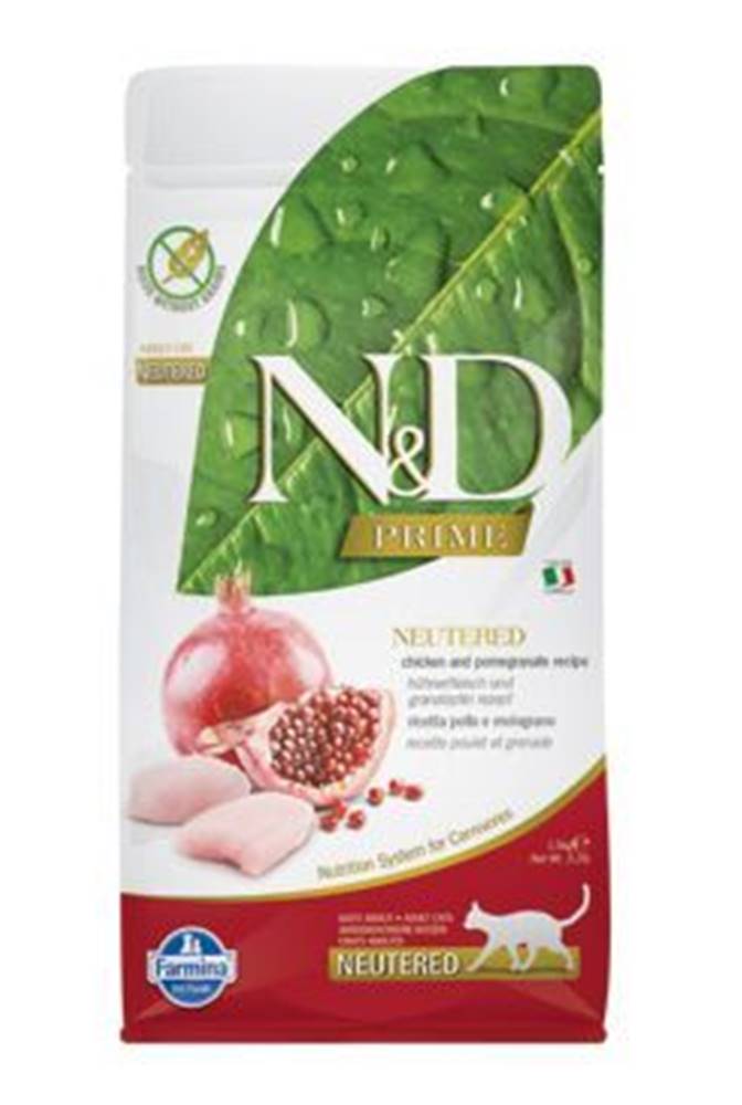 N&D  N & D PRIME CAT Neutered Chicken & Pomegranate 10kg značky N&D