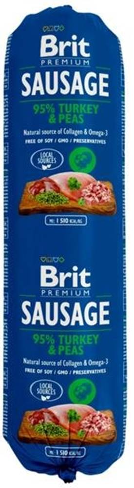 Brit  Saláma Premium Dog Sausage Turkey & Peas - 800 g značky Brit
