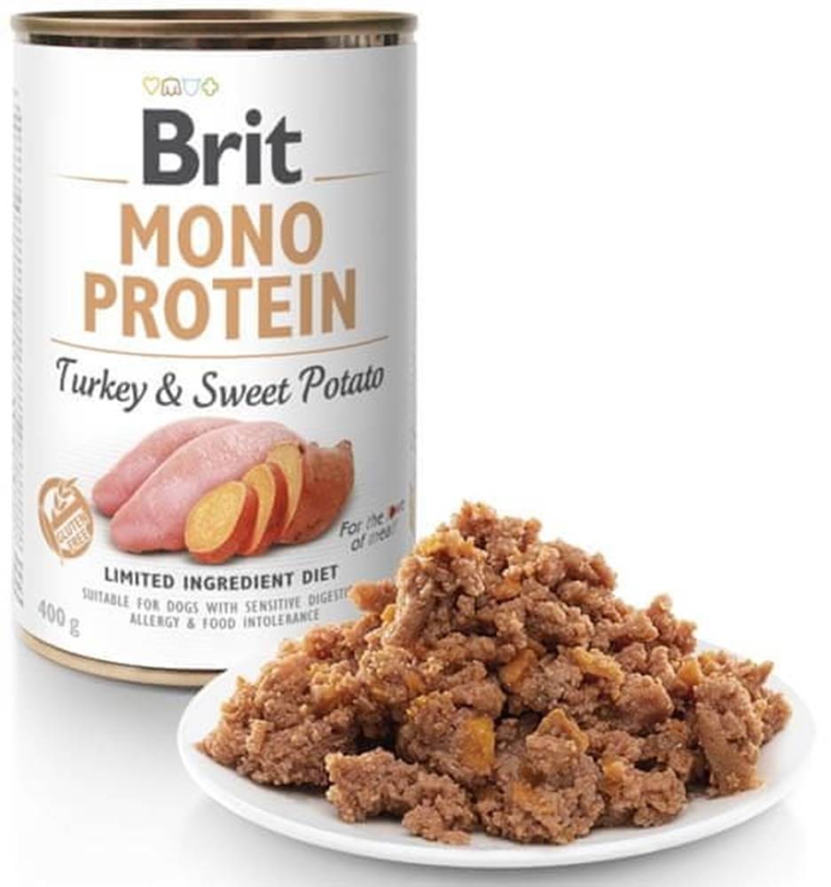 Brit  Konzerva Mono Proteín Turkey & Sweet Potato - 400 g značky Brit