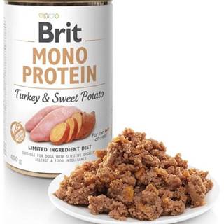 Brit Konzerva Mono Proteín Turkey & Sweet Potato - 400 g