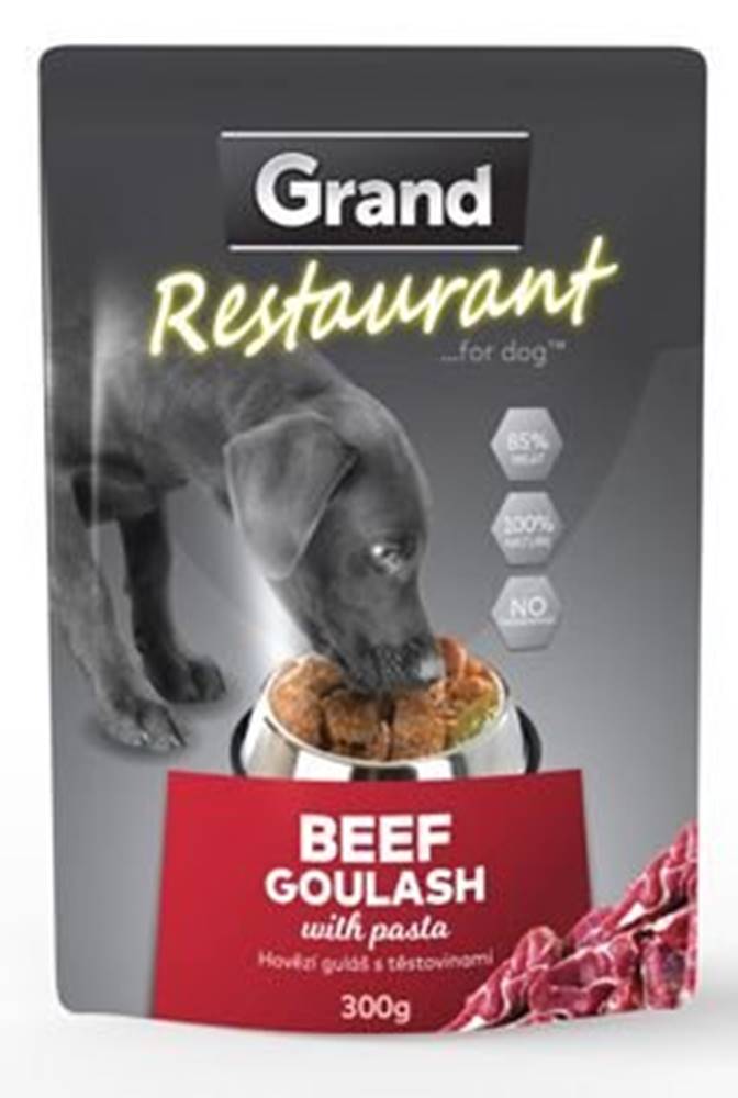 GRAND  kaps. deluxe pes Restaur. 100% hovädzí guláš 300g značky GRAND